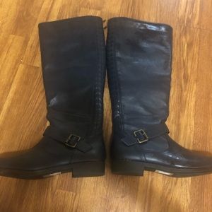 Knee High Boots size 9 Navy Blue